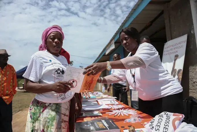 UNFPA Gabon participe à l’inauguration du marché transfrontalier  d’Assok-Medzeng dans le Woleu-Ntem et sensibilise sur les grossesses précoces et le VIH/Sida